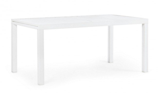 BIZZOTTO Rozkládací zahradní stůl HILDE 160x90 cm bílý
