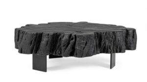 BIZZOTTO Dřevěný konferenční stolek KEVAL 90x90cm černý