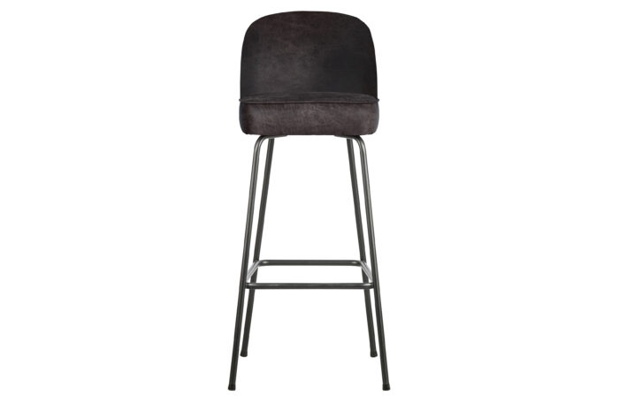 BePureHome Barová židle VOGUE černá kůže 80 cm