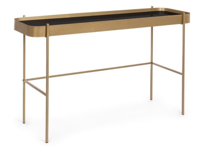 Konzolový stolek RASHIDA tmavý 43x120 cm