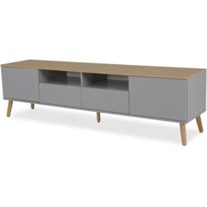 TENZO Dřevěný TV stolek DOT 192x43cm šedý