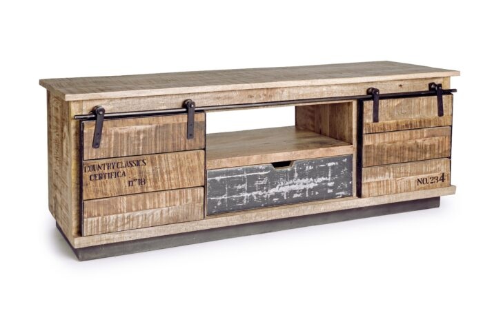 BIZZOTTO dřevěný TV stolek TUDOR