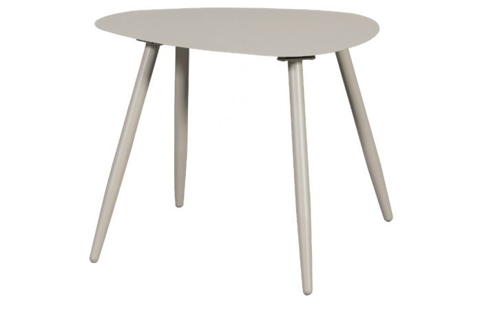 WOOOD Kovový konferenční stolek AIVY světle šedý 58x43cm