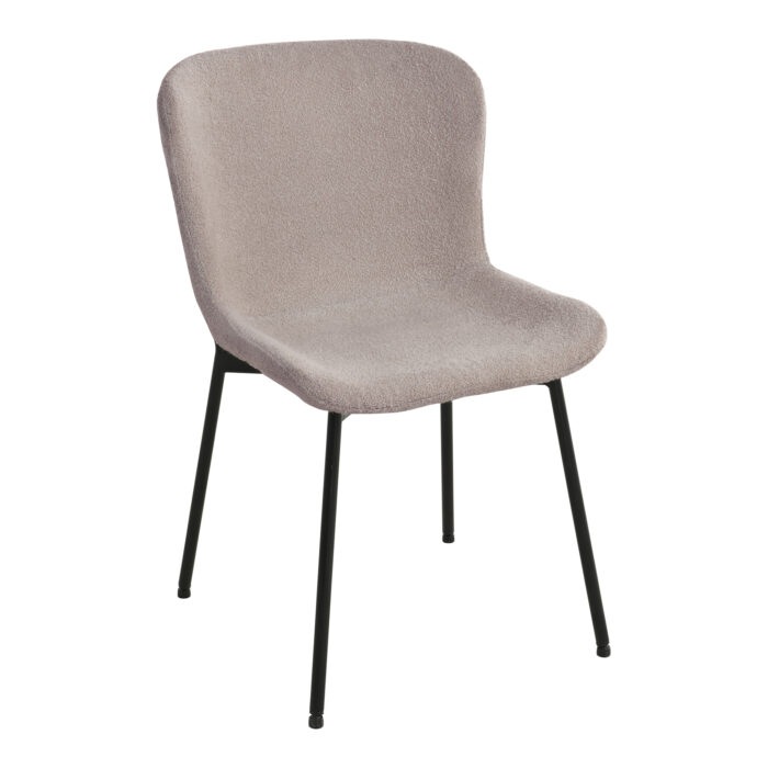 House Nordic Jídelní židle MACEDA béžové bouclé