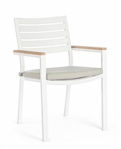 BIZZOTTO Hliníková zahradní židle BELMAR bílá