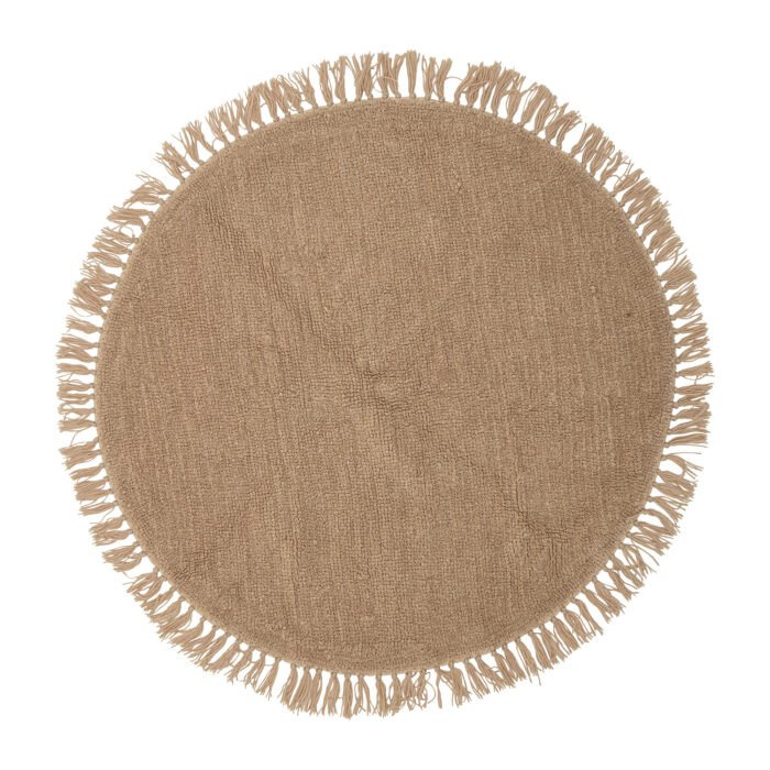 BLOOMINGVILLE Kulatý koberec LENEA hnědý 110cm