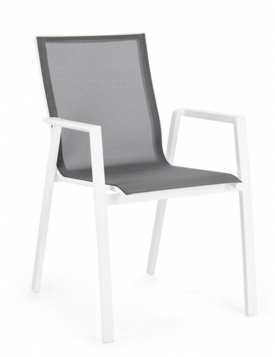 BIZZOTTO zahradní jídelní židle KRION bílá