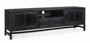 BIZZOTTO Dřevěný TV stolek WESTON černý
